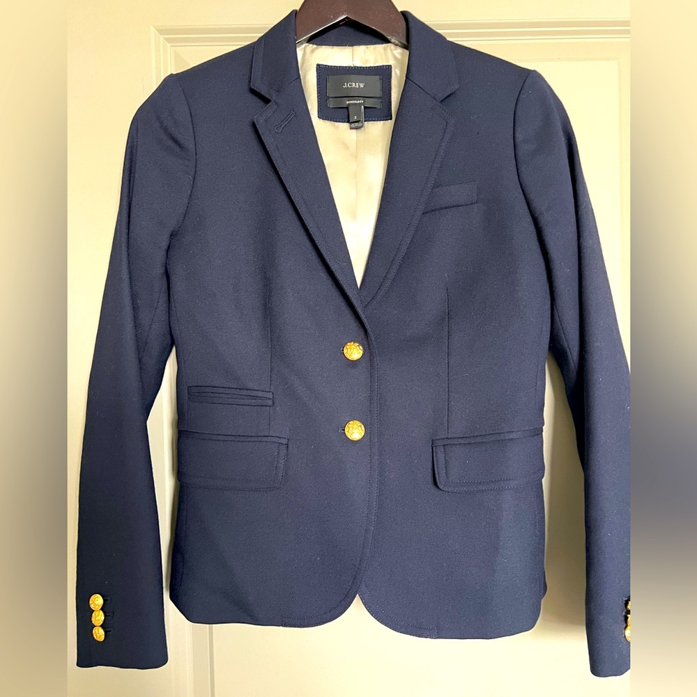Preppy JCrew Schoolboy Blazer - 0 - Navy